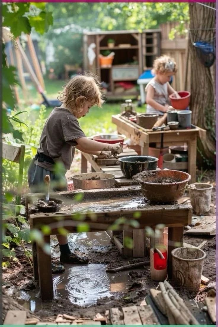 Treehouse with rope swing and tire seat — Programs/Playground card.
